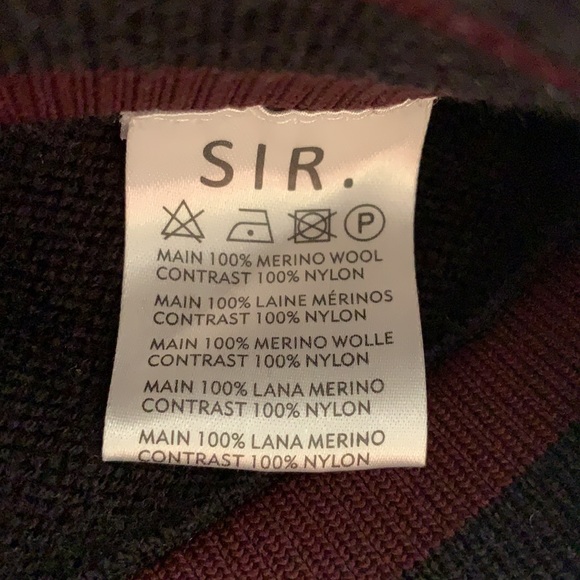 SIR. 100% Merino Wool Black Brief Knit Mini High Rise Shorts brand new with tags - Picture 5 of 12